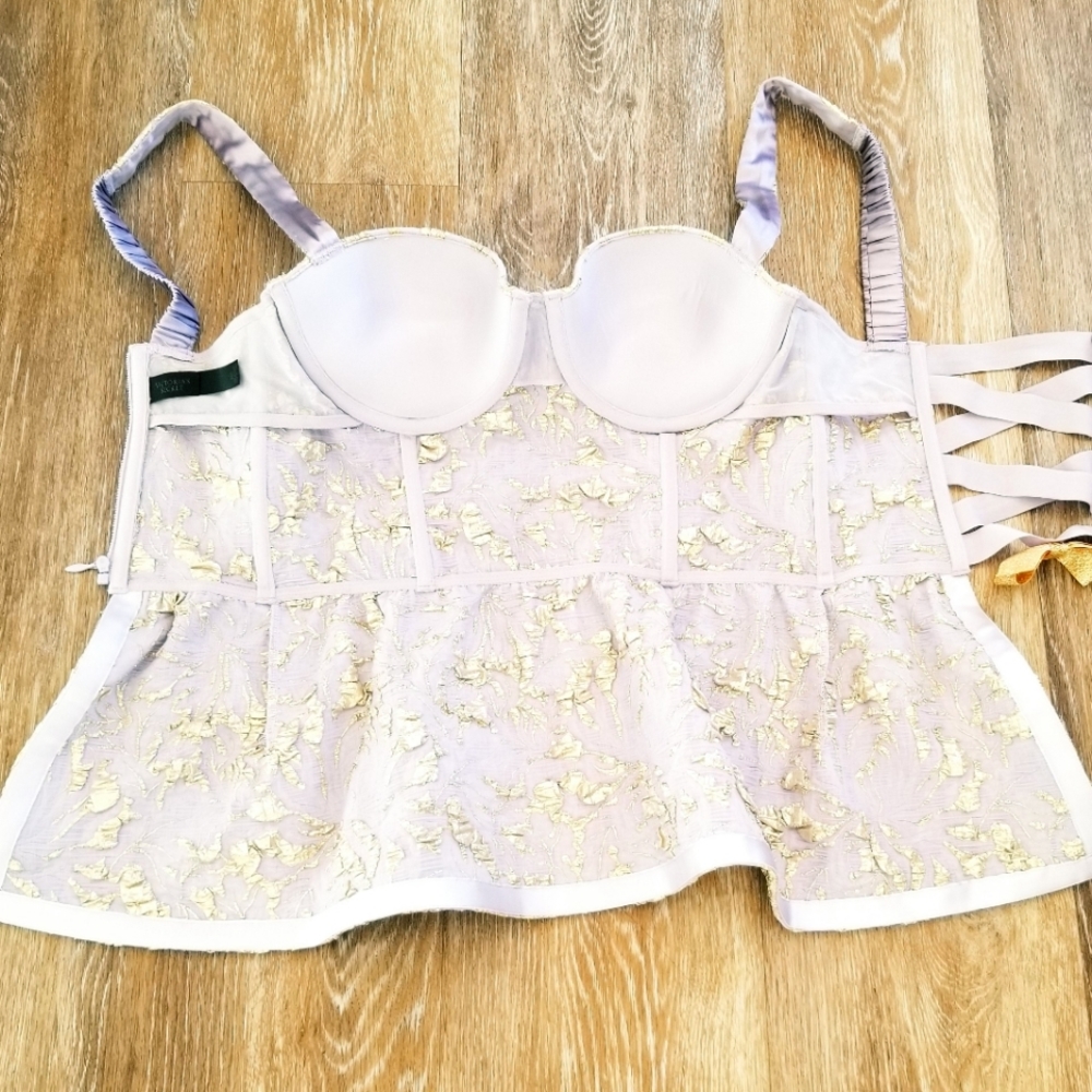 Victoria's Secret Designer Collection Black Label Bustier Corset Lingerie Topnew - Picture 3 of 6